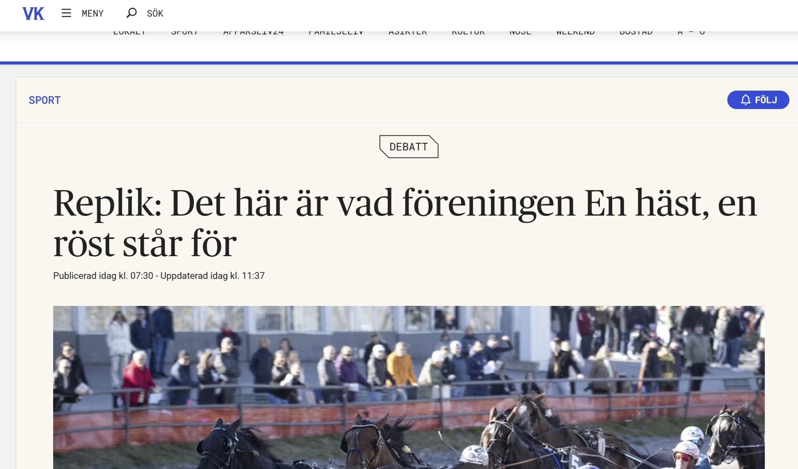 Arneng svarar Västerbottens-Kuriren